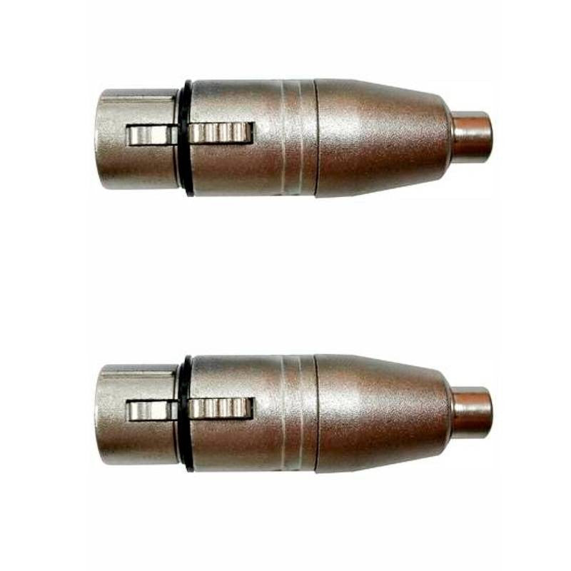 Kit Adaptadores Rca Fêmea P/xlr 3p Fêmea Niq. Wc 244 Ad (2un) Wireconex - Pç / 2