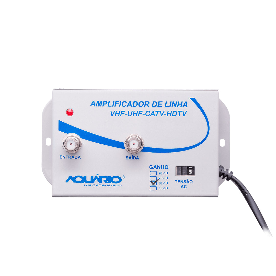 Amplificador De Linha P/ Tv 30db Al-30  Aquario