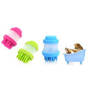 Escova De Silicone Para Banho De Cachorro E Gatos