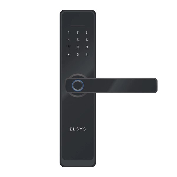Fechadura Digital De Embutir Wi-fi Com Biometria Esf-de4000b Elsys
