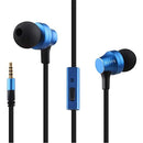 Fone De Ouvido C/ Fio Intra-auricular C/ Controle Eaf1111-5 Azul Elsys