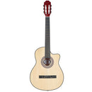 Violao Acustico Classico Nylon Ppce-4eq C/ Cutaway Natural Waldman