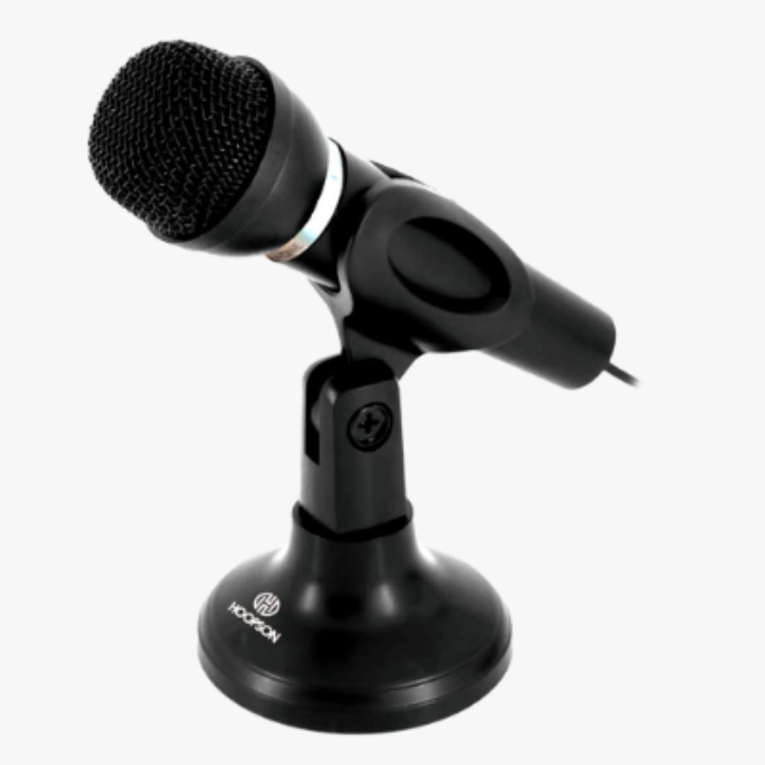 Microfone Mesa C/fio 1,6m Conector P2 Haste Regular Mic-005 Hoopson