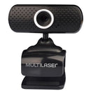 Webcam Standard 480p 30fps Usb Sensor Cmos Microfone Preto Wc051 Multilaser