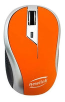 Mouse Sem Fio Mo112 1600dpi Wave Laranja Newlink