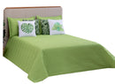 Cobre Leito Liberty 07 Pçs Queen Verde