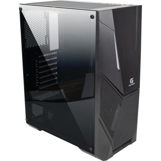 Gabinete Gamer Fortrek Mid Tower Black Hawk RGB Preto