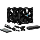 Kit 3 Coolers ECLIPSE 12 PRO ARGB + HUB + Controle AEROCOOL