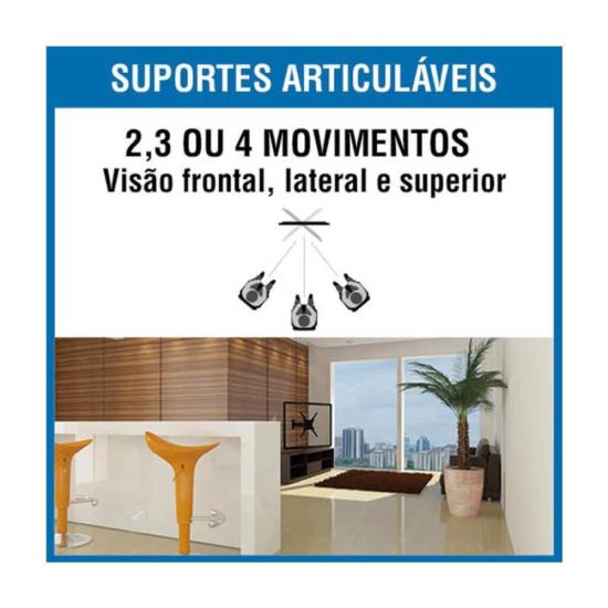 Suporte Articulado Para Tv 23-70" Brasforma SBRP2440