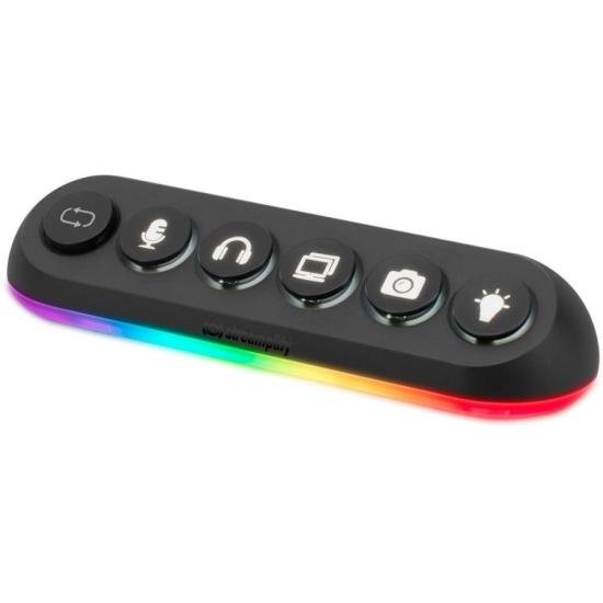 Hub USB 5 Portas 3.0 Streamplify Deck 5 Preto RGB