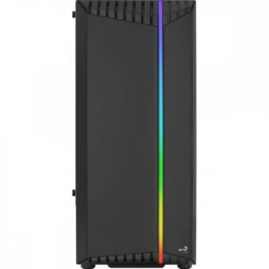 Gabinete Gamer Aerocool Bionic Preto RGB Lateral Vidro