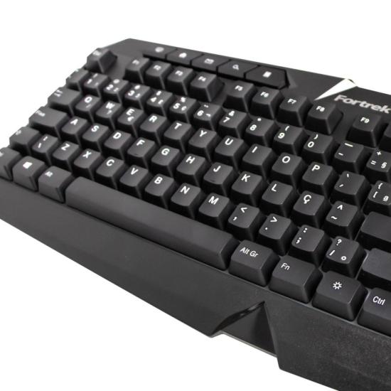 Teclado Gamer Multimidia Fortrek Spider Black Preto