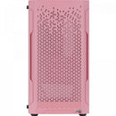 Gabinete Gamer Aerocool Trinity Mini Rosa Lateral Vidro