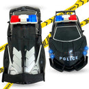 Carro De Polícia Vira Robô Brinquedo Bate E Volta C/ Som Luz