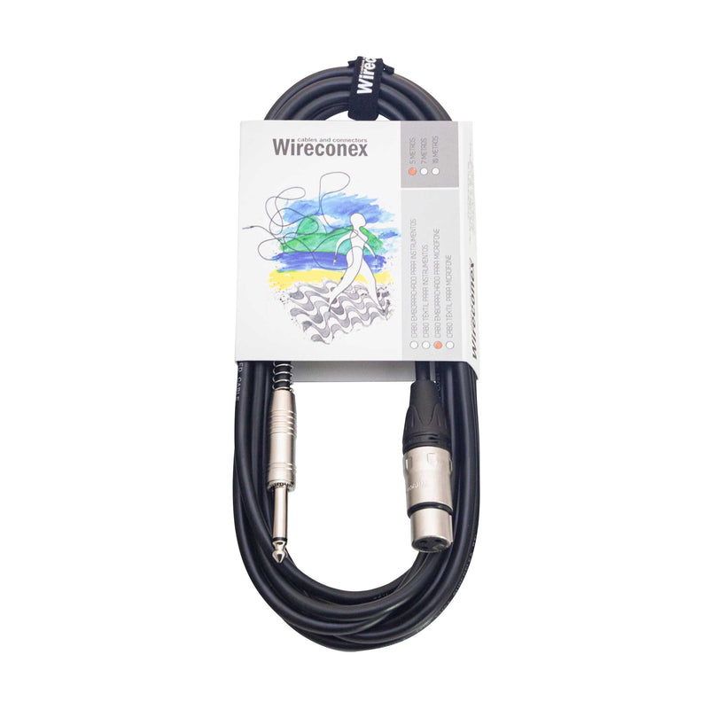 Cabo Para Microfone Emborrachado P10 Xlr 5 Metros Mpae-05 Wireconex