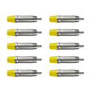 Plug Rca Macho Nickel Plt Wc 1212 Ml Yl Ni Amarelo Wireconex 10 Unidades