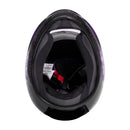 Capacete Sky Gamma Preto Brilho C/ Transfer Lavanda 62