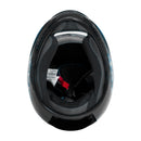 Capacete Sky Gamma Preto Brilho Transf Azul 58
