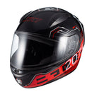 Capacete Sky Two Sorah Preto Fosco Transf Vermelho 58