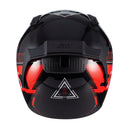 Capacete Sky Two Sorah Preto Fosco Transf Vermelho 62