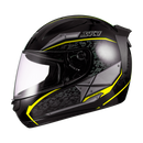 Capacete Sky Two Soldier Preto Brilho Transf Amarelo 56