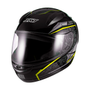 Capacete Sky Two Soldier Preto Brilho Transf Amarelo 56