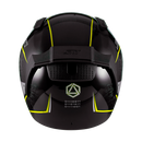 Capacete Sky Two Soldier Preto Fosco Transf Amarelo 58