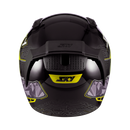 Capacete Sky Two Cyber Snake Preto Brilho Transf Amarelo 58