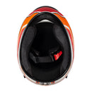 Capacete Sky Two Legends Branco Brilho Transf Laranja 60