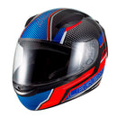 Capacete Sky Two Legends Preto Brilho Transf Vermelho 56