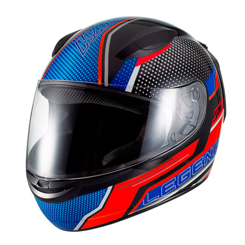 Capacete Sky Two Legends Preto Fosco Transf Vermelho 60