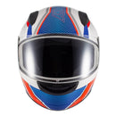 Capacete Sky Two Legends Branco Brilho Transf Vermelho 56