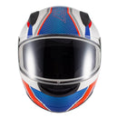 Capacete Sky Two Legends Branco Brilho Transf Vermelho 62