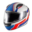 Capacete Sky Two Legends Branco Fosco Transf Vermelho 58