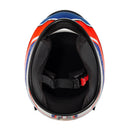 Capacete Sky Two Legends Branco Fosco Transf Vermelho 62