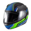 Capacete Sky Two Legends Preto Fosco Transf Verde 58
