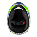 Capacete Sky Two Legends Branco Brilho Transf Verde 62