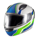 Capacete Sky Two Legends Branco Fosco Transf Verde 58