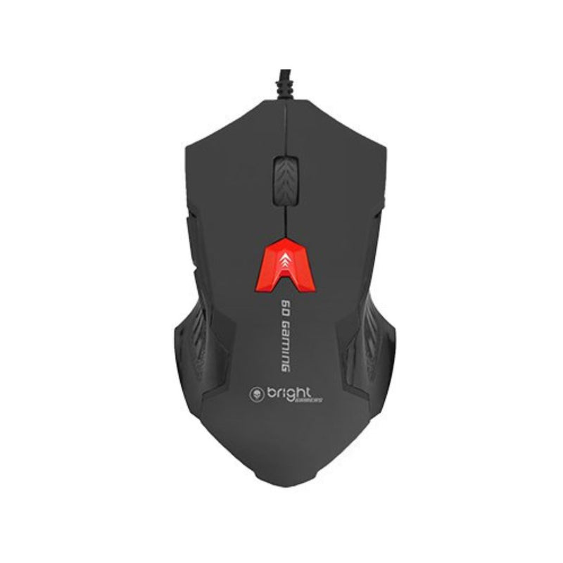 Mouse Gamer C/ Fio 400/800/1600/2400dpi Preto Bright