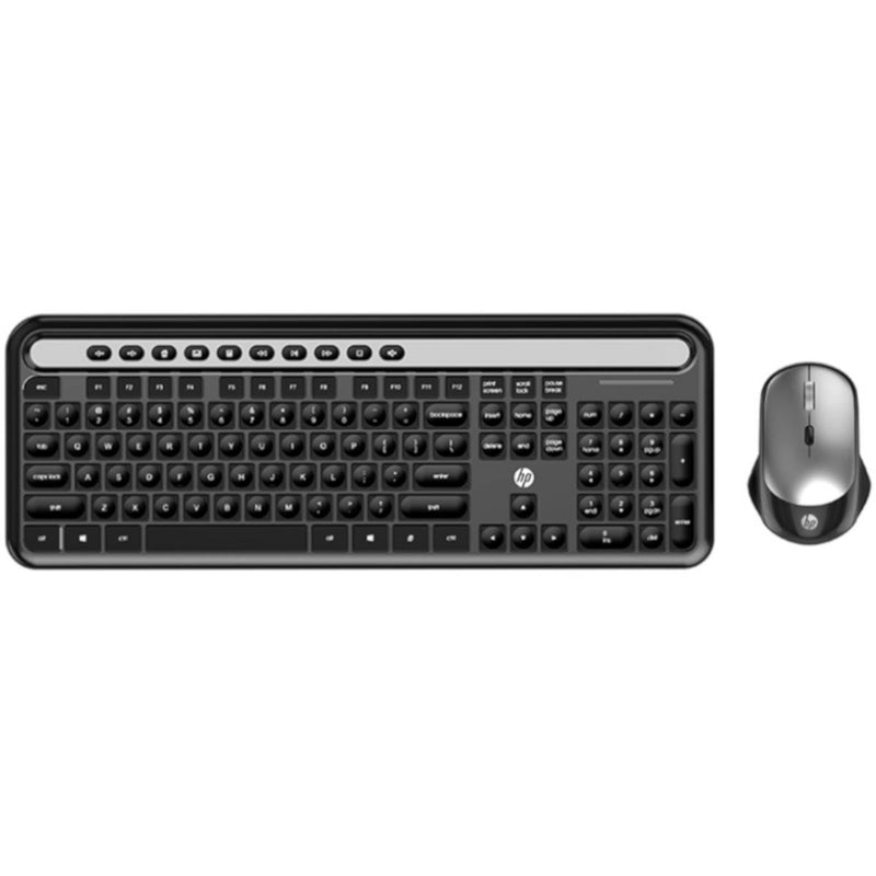 KIT TECLADO E MOUSE SEM FIO CS500 PRETO