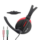 Fone Headset Gamer P2 C/ Microfone 0206 Preto/vermelho Bright