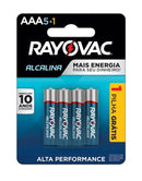 Pilha Alcalina Aaa6 Rayovac Cartela C/6 Unid. - Pç / 6