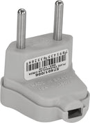 PLUGUE TRIANGULAR 2 PINOS 10A 250V CINZA - PC / 10