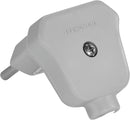 PLUGUE TRIANGULAR 2 PINOS 10A 250V CINZA - PC / 10