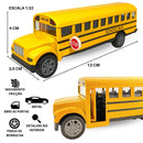 Miniatura ônibus Escolar Americano De Metal Abre Porta Ferro