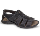 Sandália Papete Masculina De Couro Preto 980
