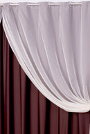 Cortina Para Sala Ou Quarto Blackout Com Voil 3,00 Marrom
