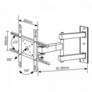Suporte para TV Articulado 10-70" Preto SBRP1440 BRASFORMA