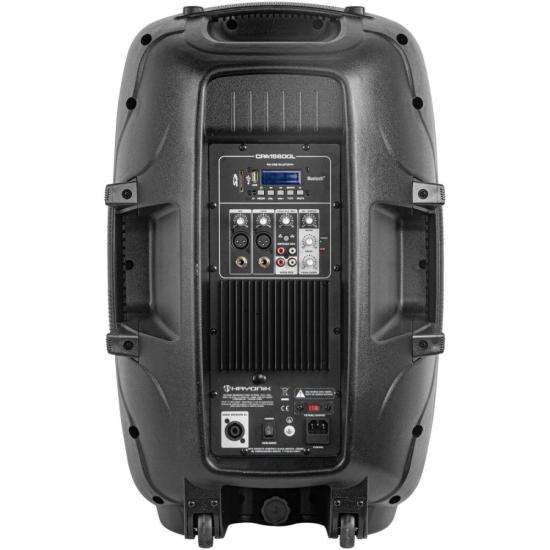 Caixa Acústica Hayonik CPA 15600L Ativa 600W Bluetooth Preta