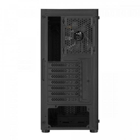 Gabinete Gamer Aerocool Prime Preto RGB Lateral Vidro